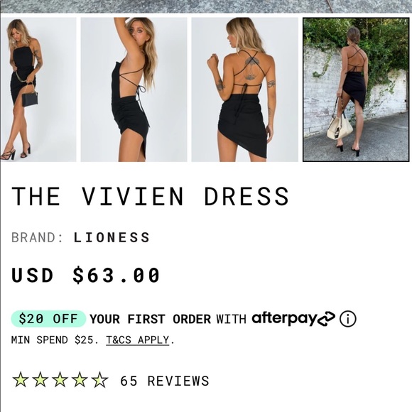 NWOT THE VIVIEN DRESS Princess Polly - Picture 6 of 16